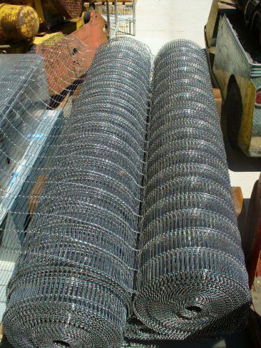 Stainless steel conveyor belting. 66&#034;wide. .070&#034;dia. wire. 2 X 50 ft. rolls