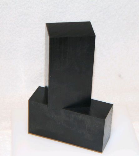UHMW BLACK VIRGIN PLASTIC 2&#034;x3&#034;x5.75&#034; LOT OF 20 pieces