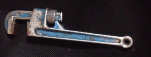 Vintage SCHICK 10 inch Aluminum Pipe Wrench painted blue