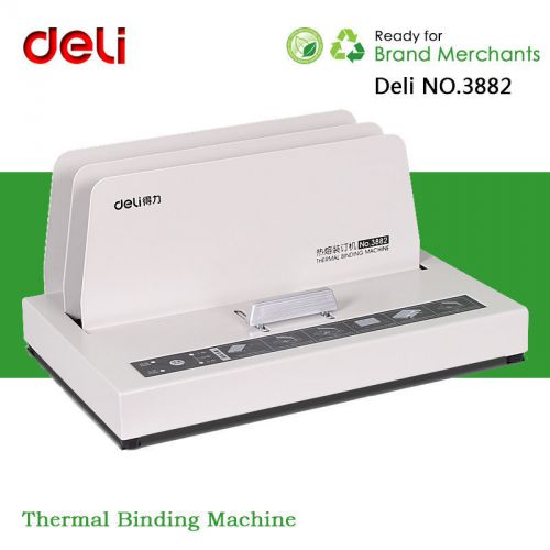 Deli Automatic Thermal Binding Machine For Contract Document Invoice Folder Bind
