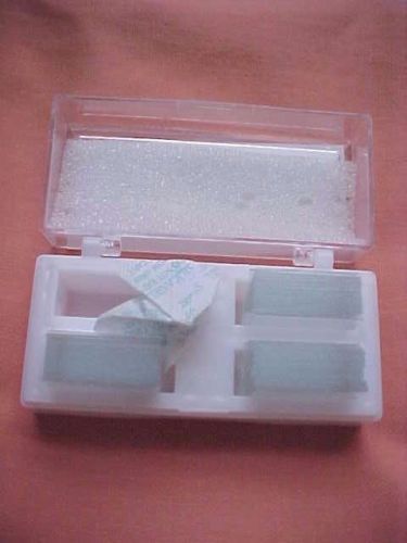 1 oz box square Microscope slide cover glass slips (approx.150 ea) Jorgensen