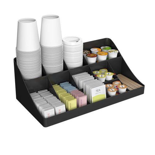 Office Breakroom Lunchroom Coffee Condiment Cup Holder Organizer Dispenser Rack