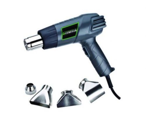 Genesis temperature heat gun kit power tool heatgun shrink nozzles new temp for sale