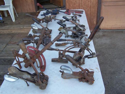 Huge lot of antique Band Saw Setting Tools, Shapers, Swages, Hanchett, Armstrong