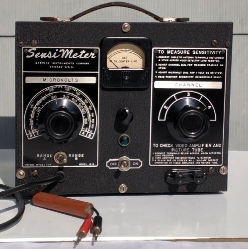 Vintage Sensi Meter Model 10 B Sensitivity Video Amp / Picture Tube Tester