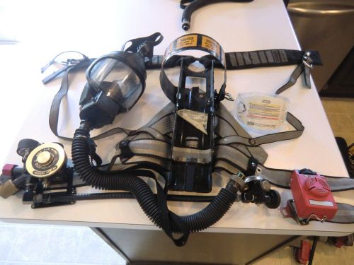 Msa ultralite ii airmask scba&#039;s mask, firefighter regulator , alarm, harness for sale