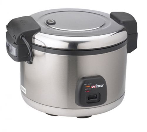 Winco 30 cup electric rice cooker warmer hinged cover satin fnsh - rc-s300 for sale