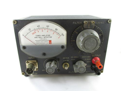 Vintage General Radio Company 1232-A Tuned Amplifier &amp; Null Detector Test Equip.