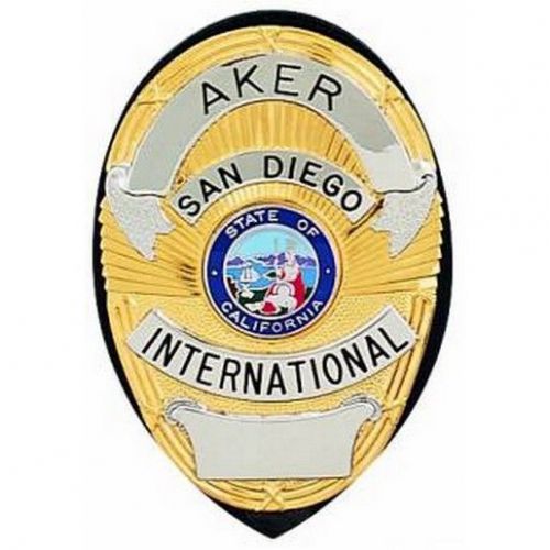 Aker Leather A591-BP Clip-On Shield Badge Holder - Black