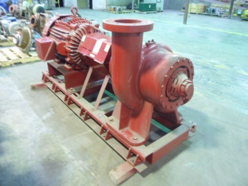 Bell and gossett 8x10 pump w/ marathon 150hp motor on base #4141247j new for sale