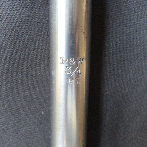 P&amp;W 3/4  F1 Straight Fluted Hand Reamer 8 1/2&#034; long - 3/4&#034; Cut Dia.