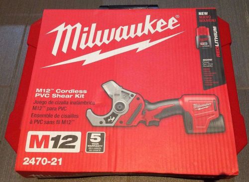 Milwaukee M12 Cordless PVC Shear Kit 2470-21 New