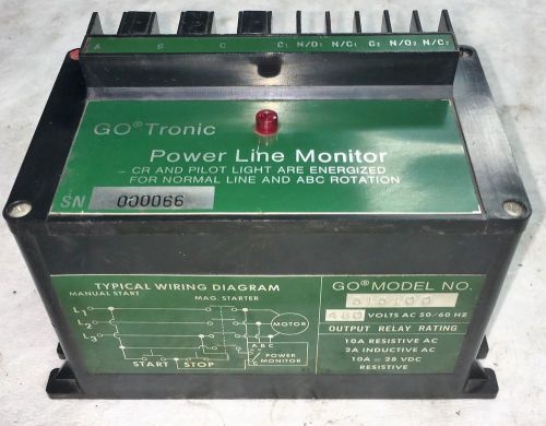 GO TRONIC- POWER LINE MONITOR 10A 480V MODEL 515100
