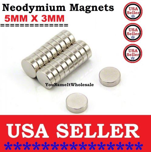 200 PCS 5mm x 3mm Super Strong Round Rare Earth Neodymium Magnets Magnet DIY