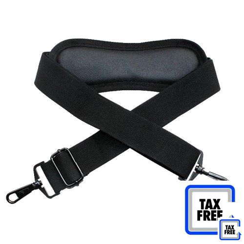 Angelina-one Black Color Padded Adjustable Shoulder Strap with Swivel Hook for B