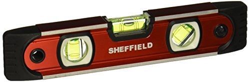Sheffield 58640 9 inch magnetic v-groove torpedo level for sale