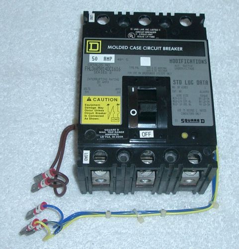SQD SQUARE D Circuit Breaker FHL3605014DC1616 50A DC 600V 600VDC