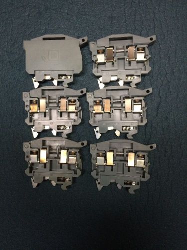 Entrelec 1031 Terminal Block. Lot Of 6. One With End Plate.