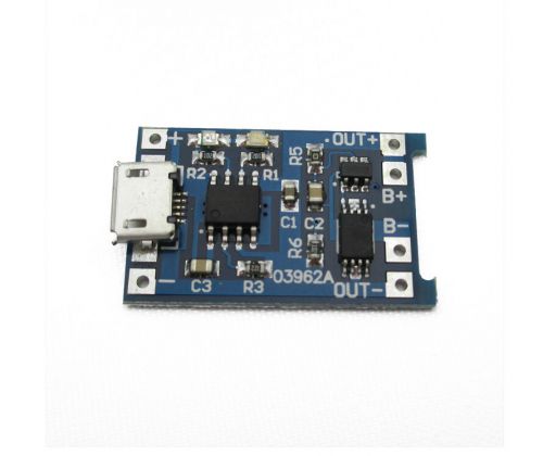 Micro USB 1A  Li-ion Charger Board 18650 Lithium Battery Charging Module protect