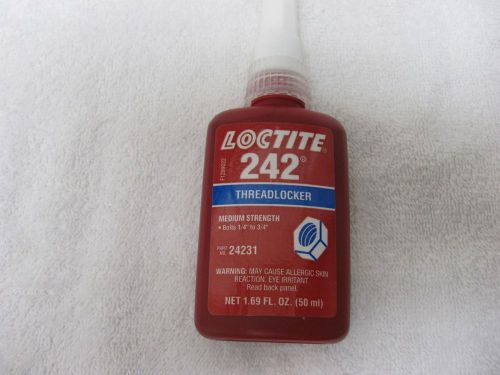 (1)loctite 242 blue medium strength threadlocker adhesive.1.69fl.oz for sale