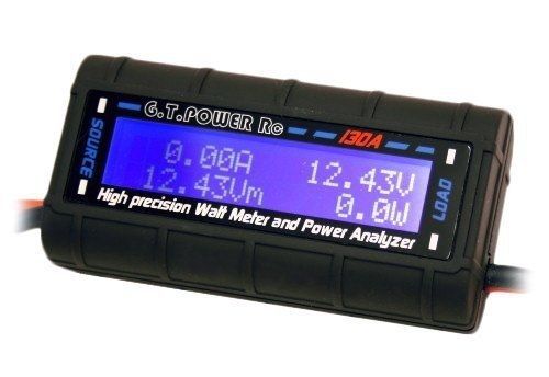 Makerfire® high precision g.t. power rc watt meter and power analyzer 130 amps for sale