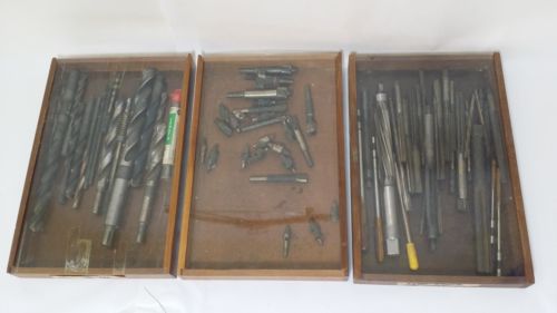 MIXED LOT MACHINIST REAMERS LATHE MILL COUNTERBORES DRILL BITS