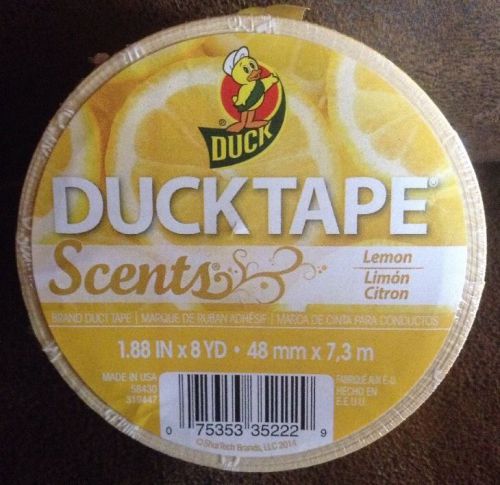 Duck Brand Duct Tape Lemon Scented DuckTape 1.88&#034; x 8 Yards  Made In The USA
