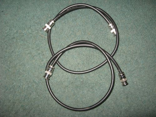 Pomona BNC-M-24 BNC Male Coaxial Test Cable 24 inch - USED Qty 2