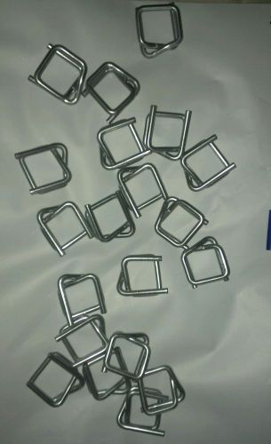 Lot of 50 heavy duty 3/4&#034; v cross poly strapping buckles nylon banding clip for sale