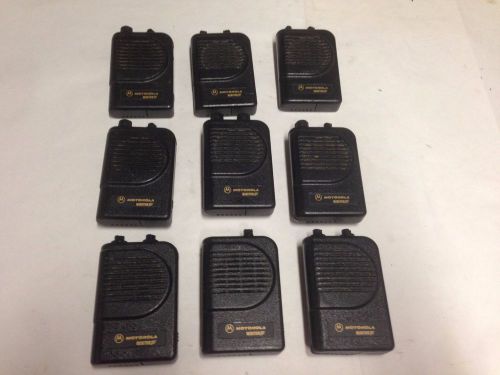 Lot of 9 Motorola Minitor III (3) Fire EMS Pagers FOR PARTS ONLY-AS IS