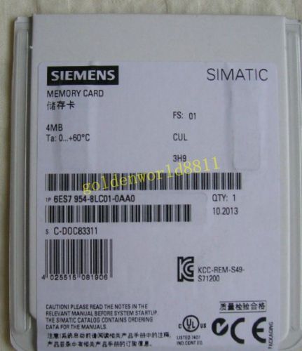 NEW SIEMENS MMC memory card 6ES7954-8LC01-0AA0/6ES7954-8LC01-OAAO warranty