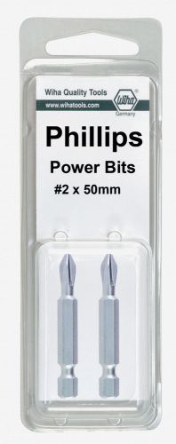 Wiha 74164 #1 x 50mm phillips power bit (2 pack) for sale