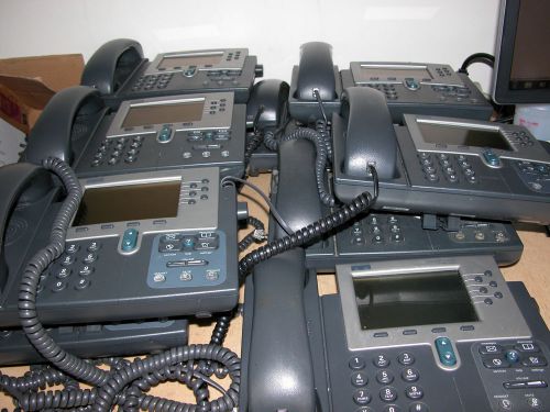 Lot of 8 pcs.  Cisco CP-7960G Business ip phone- UNTESTED.
