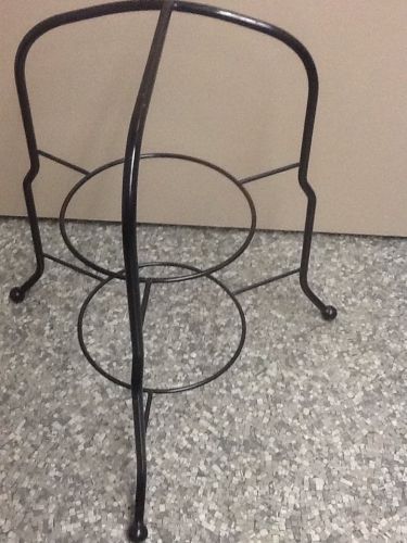 Catering Serving Display Rack Two Tier Elevated Three Legged 9&#034; Circle