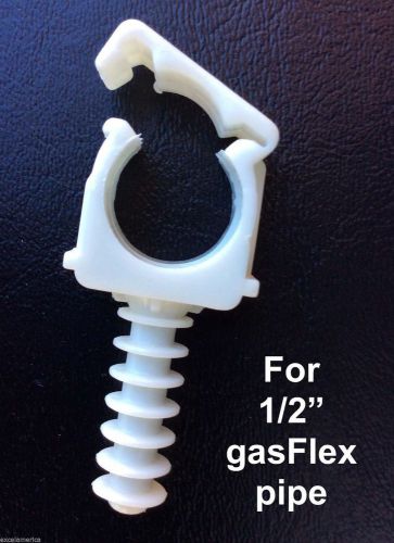 Box 0f 10- heavy duty  clips for for 1216 gasflex 1/2&#034;  flexible gas piping for sale