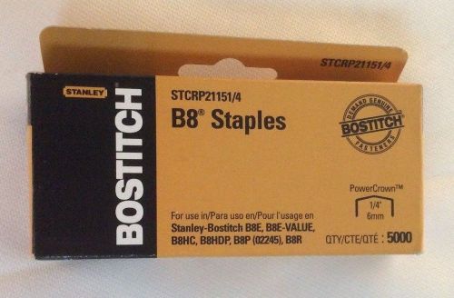 STANLEY BOSTITCH B8 STAPLES STCRP21151/4 POWER CROWN