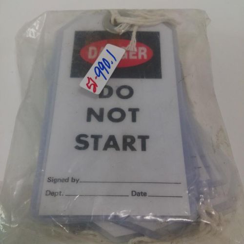 Lock out tag out do not start tags for sale