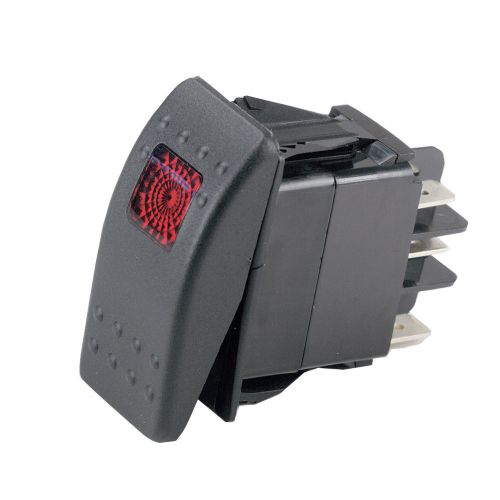 Marinco Sealed Rocker Switch w/Light DPDT (On)-Off-(On) 554016