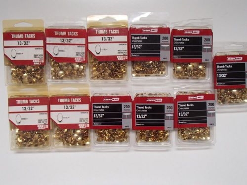 Thumb Tacks 13/32&#034; Brass 45612  Over 2000 pieces NEW Huge Lot