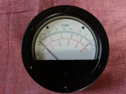 Vintage wacline OHMS panel meter model AFD gauge
