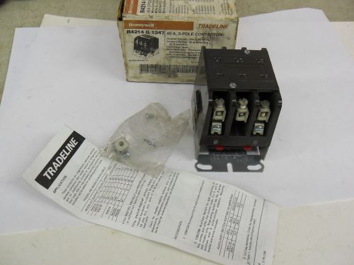 Honeywell Tradeline R4214 G 1327 Contactor 3 Pole 40 Amp