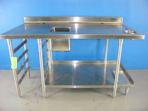 Stainless bar / server station sink and table for sale