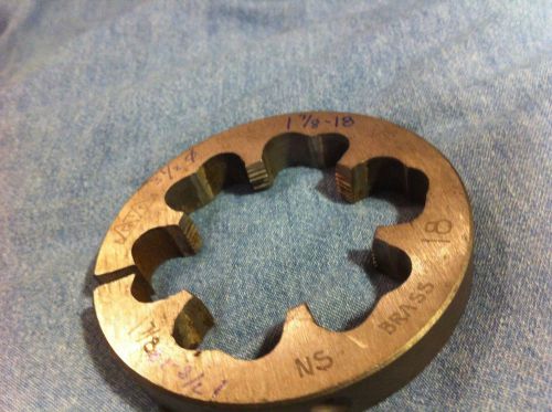 Greenfield 1 7/8 - 18, 3 1/2&#034; diameter hss die machinist  tools tooling taps for sale
