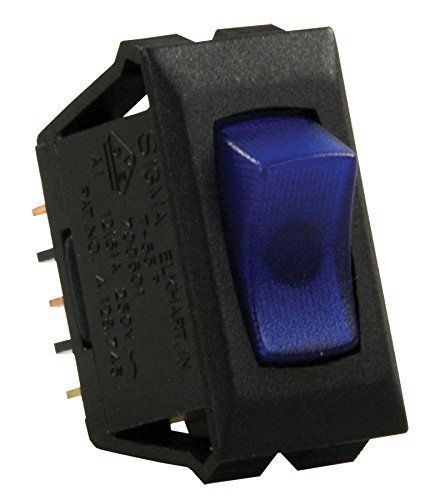 JR Products 13681-5 Blue/Black Illuminated On/Off Switch  (Pack of 5)