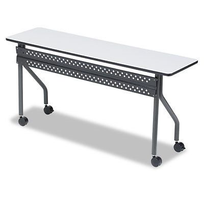 OfficeWorks Mobile Training Table, 60w x 18d x 29h, Gray/Charcoal, 1 Each