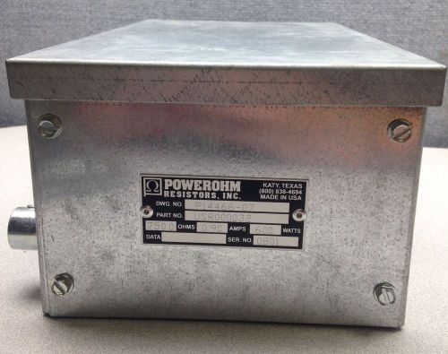 Powerohm Resistors INC. P14466-07 750ohms .90amps 600watts *NEW*