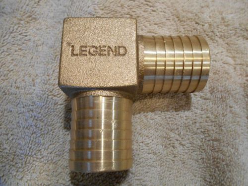 1-1/4&#034; Brass Barbed Insert 90 Degree Ell for Water Wells - Legend 312-076 - NEW