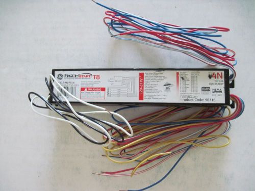 Ge432-mvps-n electronic ballast t8 ultra start 4n 120-277v for frequent on/off for sale
