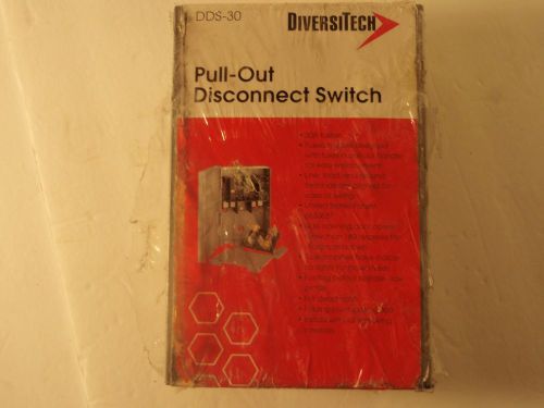Diversitech 30 amp fused pull out disconnect switch dds-30 new for sale