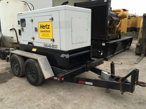 –50 kva hipower generator, trailer mounted, sound attenuated, selector switch for sale